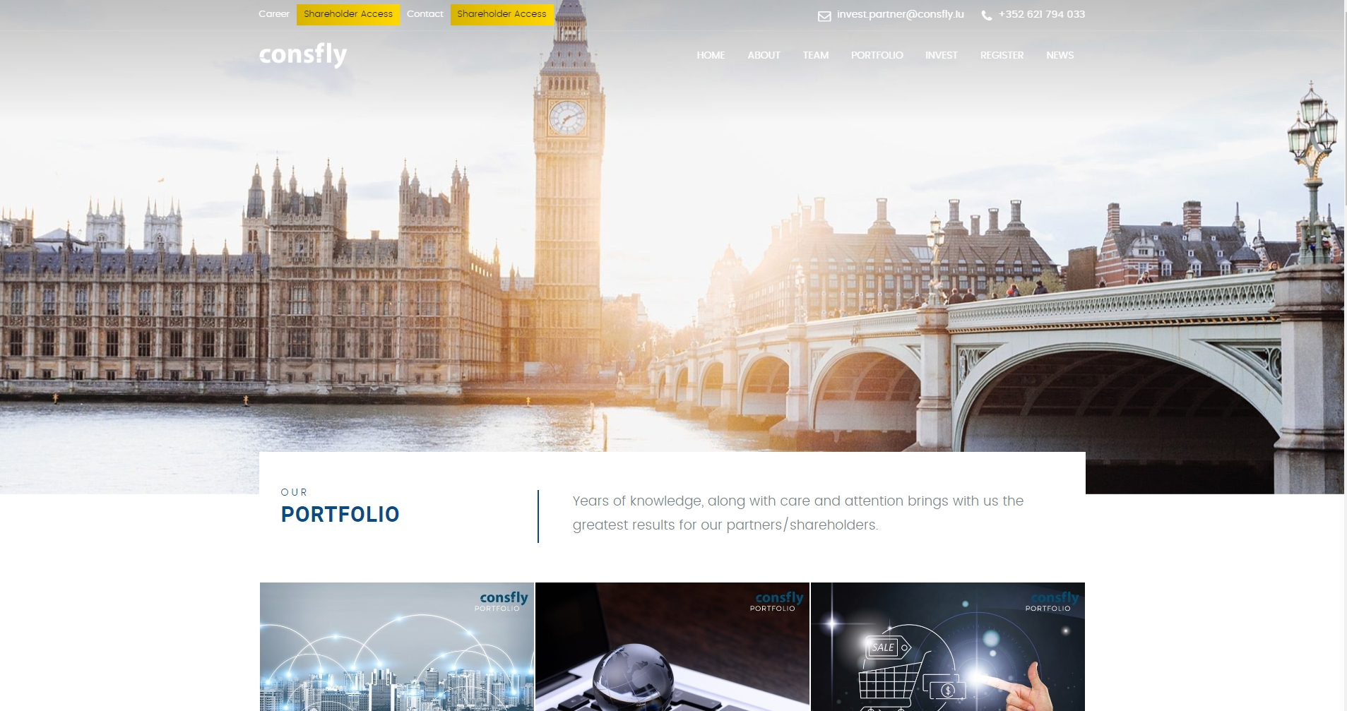 Criação de site Consfly